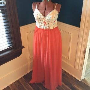 Modcloth Gown to a Fine Art Backless Maxi …